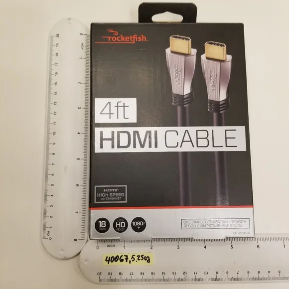 NIB Rocketfish 4ft 1080p+ 4Kx2K UltraHD HDMI High Speed 18Gbps Cable Black - Picture 7 of 11